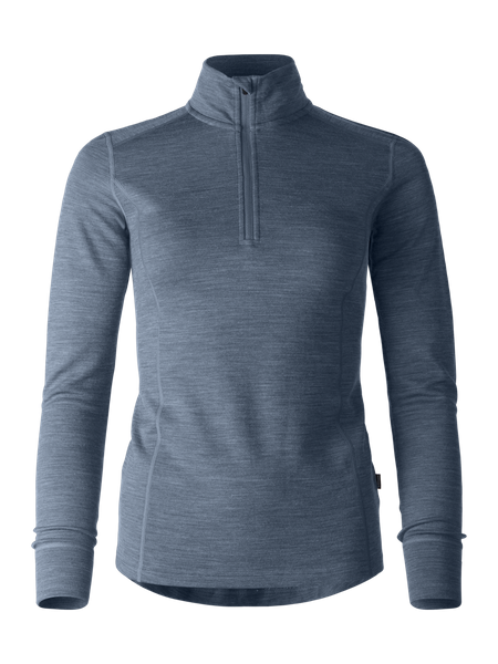 Merino Warm 1/2 Zip W Mid Blue