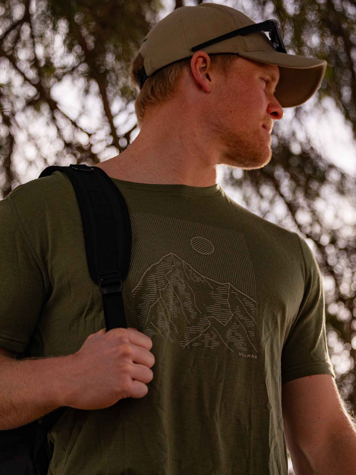 Merino Light Print Tee Men