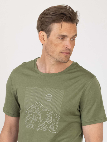 Merino Light Print Tee Men