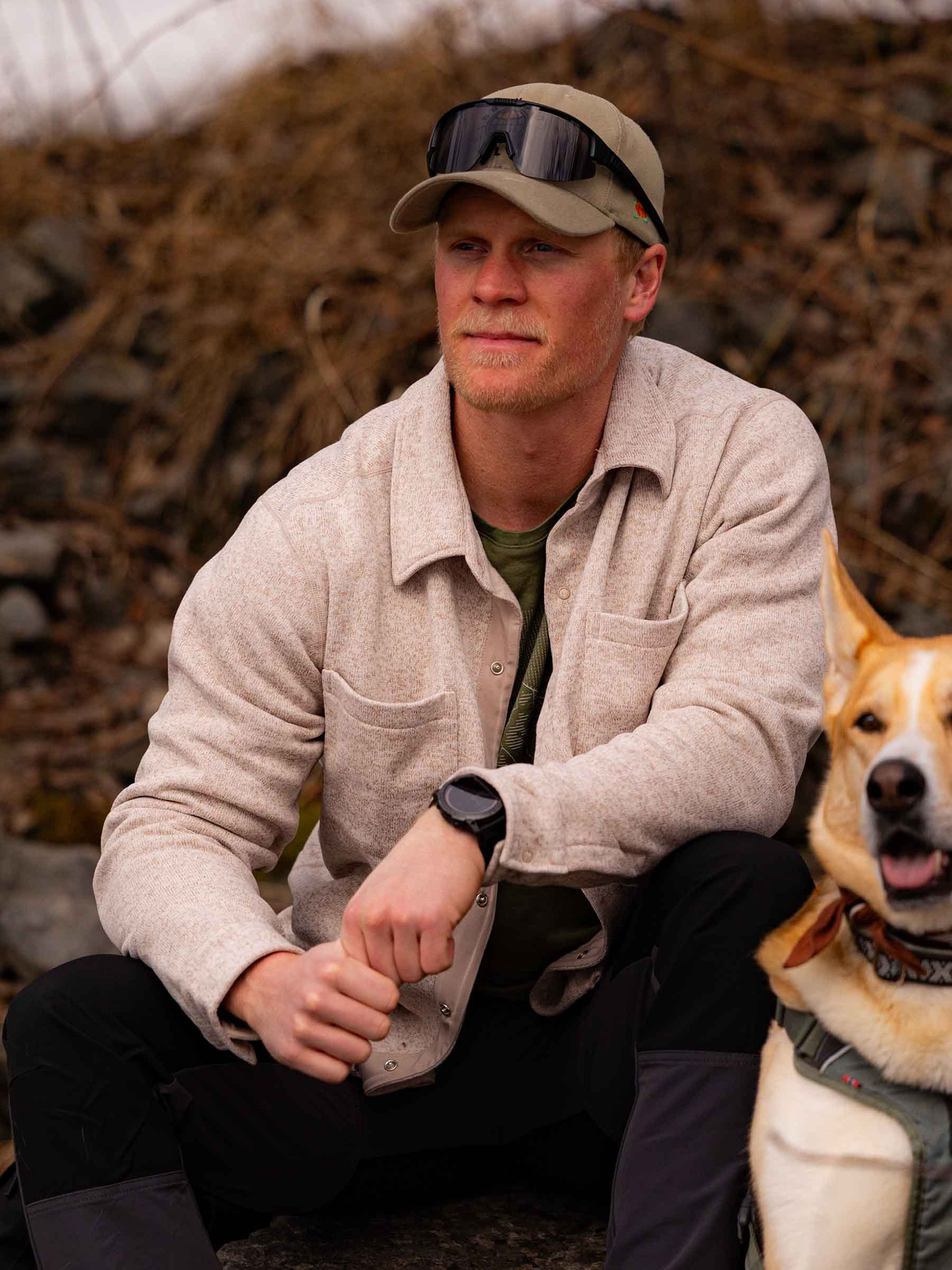 Knitted Fleece Overshirt