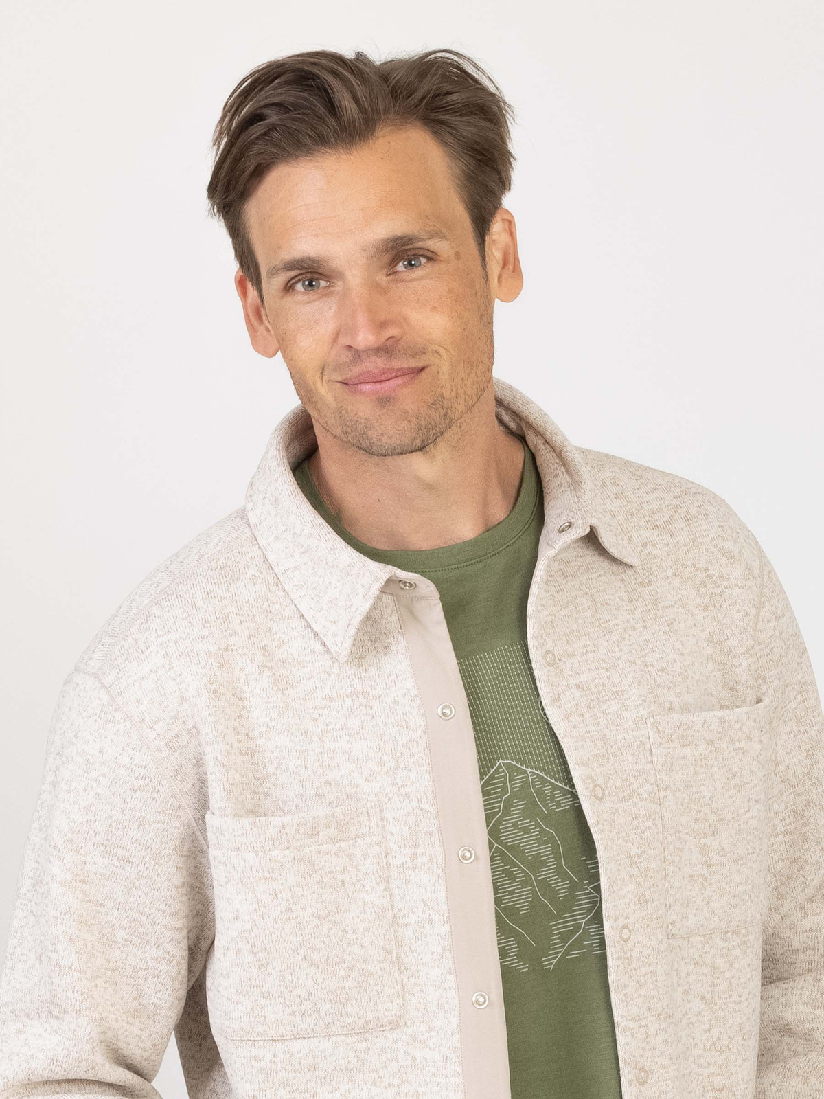 Knitted Fleece Overshirt