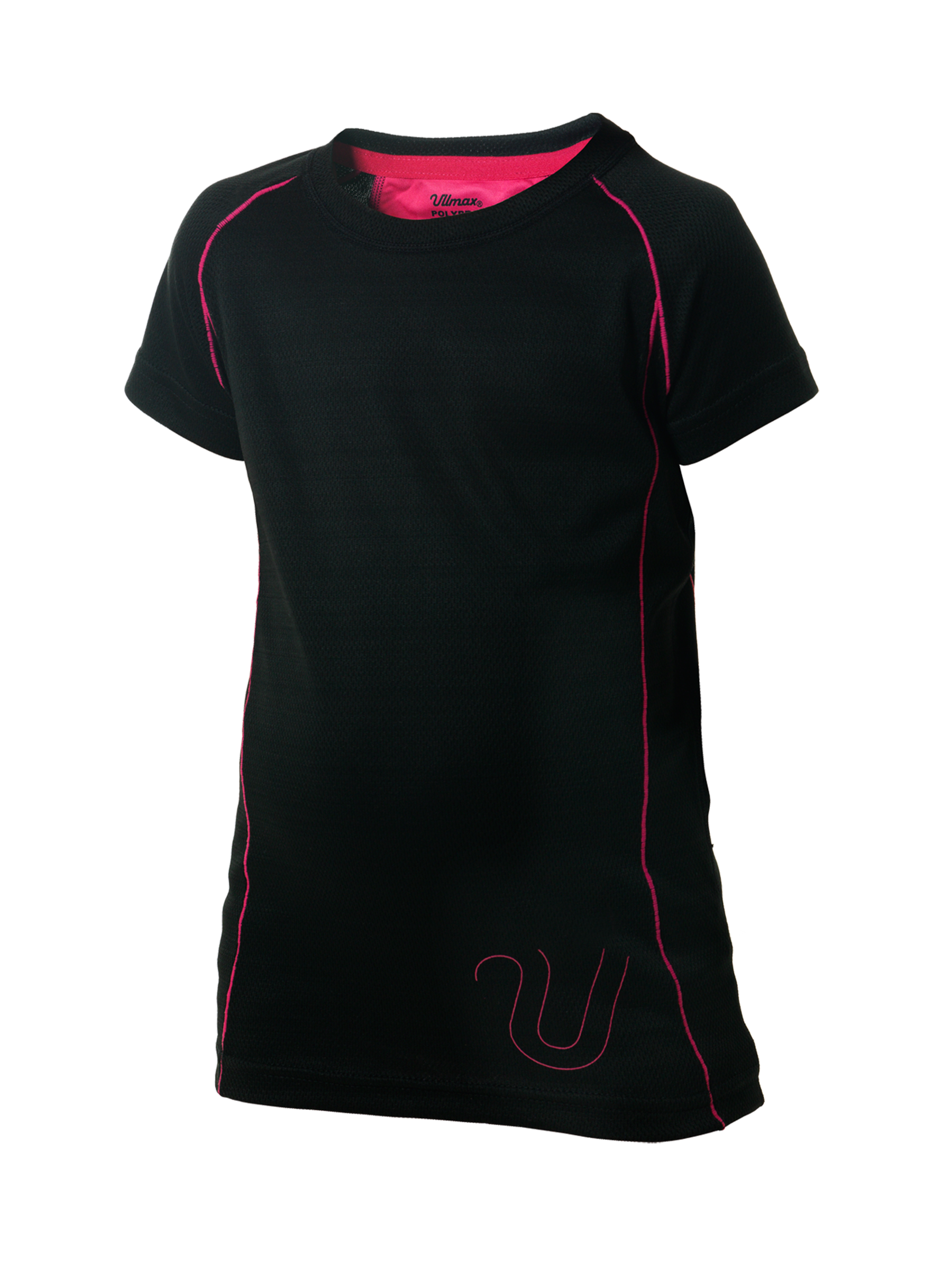 Ullmax Pp T-Shirt Kid Pink Svart/Rosa